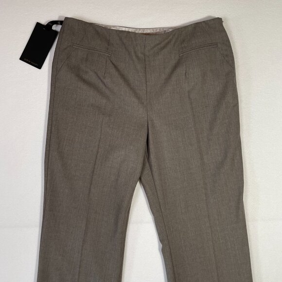 Alvin Valley Auslander Pant Size 10 Gray Straight Leg Wool Stretch Side Zip - Picture 3 of 16